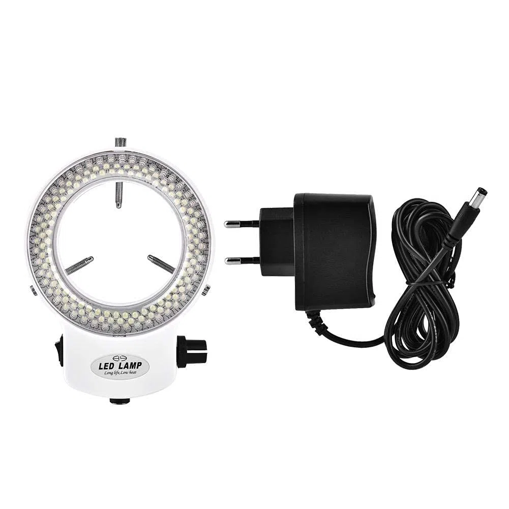 SEAFRONT 144 4, 5 W LED-Ring, verstellbar, für Mikroskop, Kamera, Helligkeit verstellbar, mehr als 18000 Lux (EU-Stecker, ß)