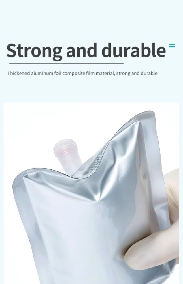 Gasprobenahmebeutel aus Aluminiumfolie – 10 Stück pro Packung, zur Gassammlung/-speicherung, 0,5 l–15 l, lichtdicht, auslaufsicher(1L Double Valves)