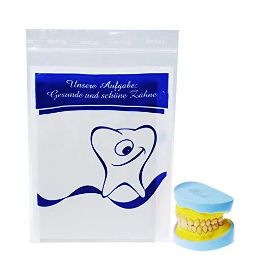 Dentalbeutel Laborbeutel 180 x 250 + 230 mm LDPE 50 my 1000 Stück
