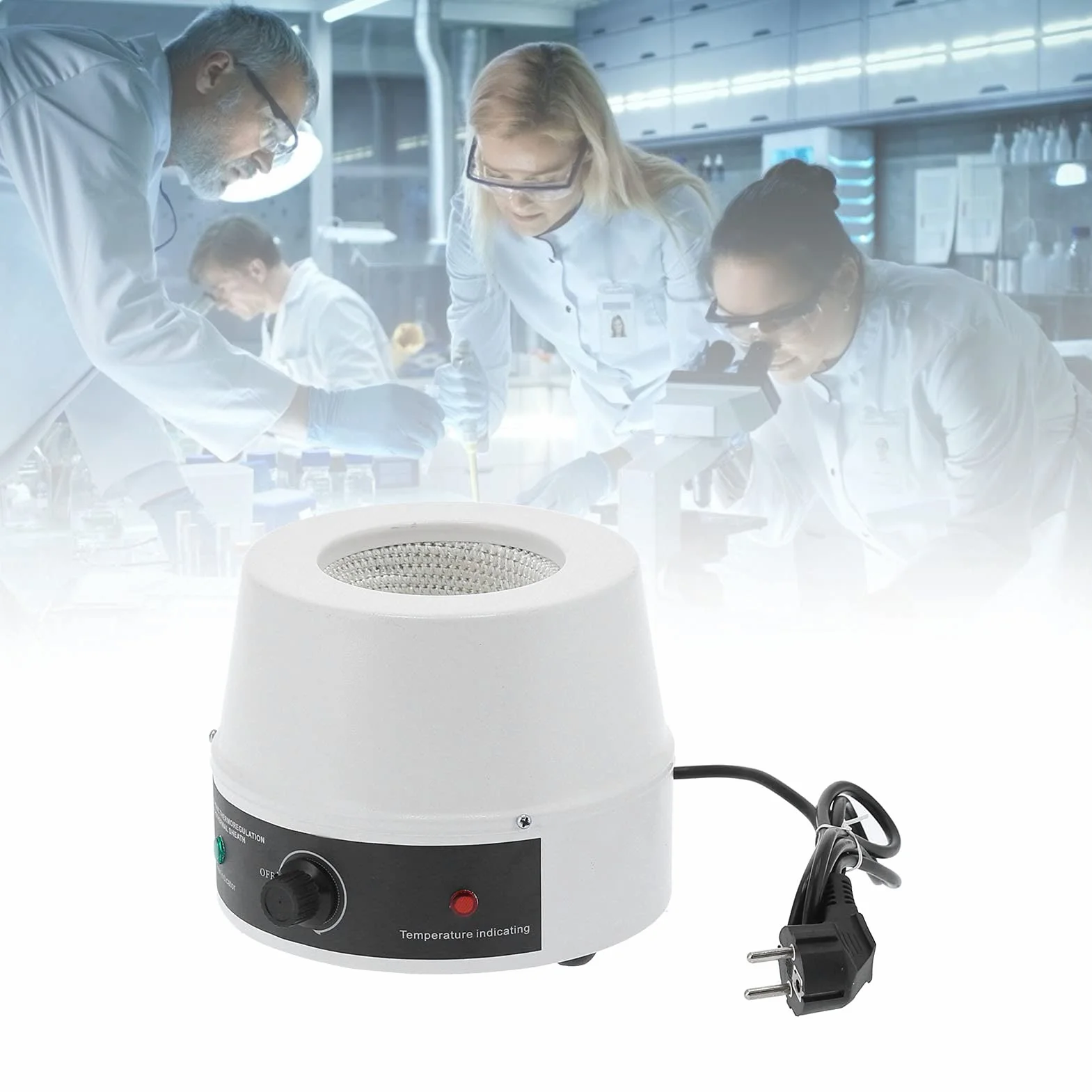 Electric Heating Mantle 250 ml Labor Thermostat Elektrische Heizmantel einstellen Temperaturmaschine für Universitätslabors EU -Stecker 220 V