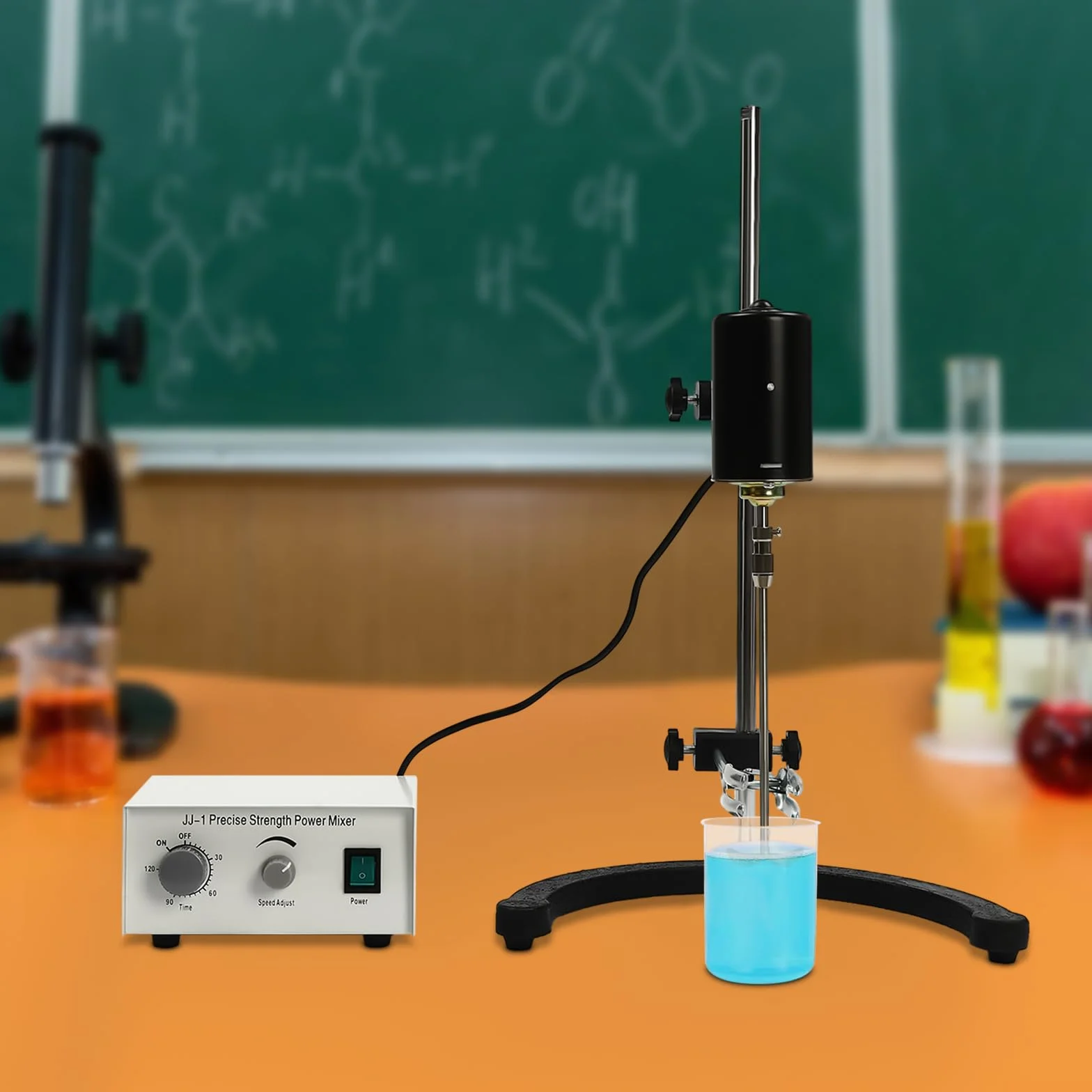 MINRS Magnetrührer Destille, 100W Elektrisch Präzision Laborrührer 0-3000RPM Automatisches Mechanisches für mechanische Labormischer, Präzisionskraft Mischer Überkopfrührer