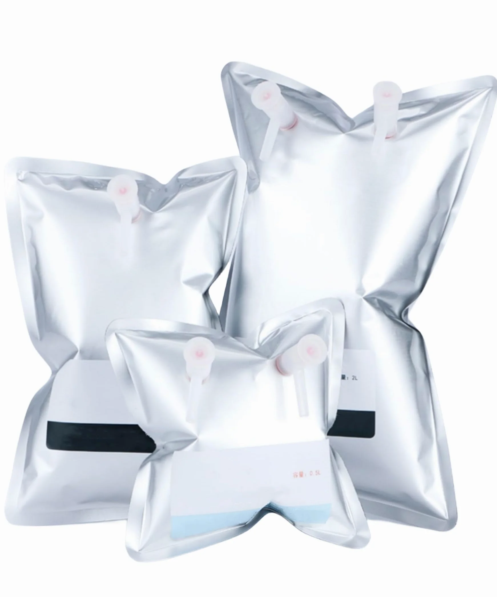 Gasprobenahmebeutel aus Aluminiumfolie – 10 Stück pro Packung, zur Gassammlung/-speicherung, 0,5 l–15 l, lichtdicht, auslaufsicher(1L Double Valves)