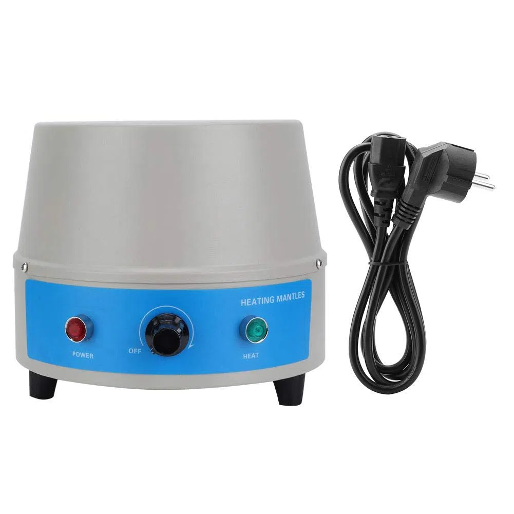 Heizmantel 250ML, elektrische Digitalanzeige Rühren Max Temp 450 Halbkugelförmiger interner Heizwärmer 220V Rührer Mantel Kit(EU Plug)