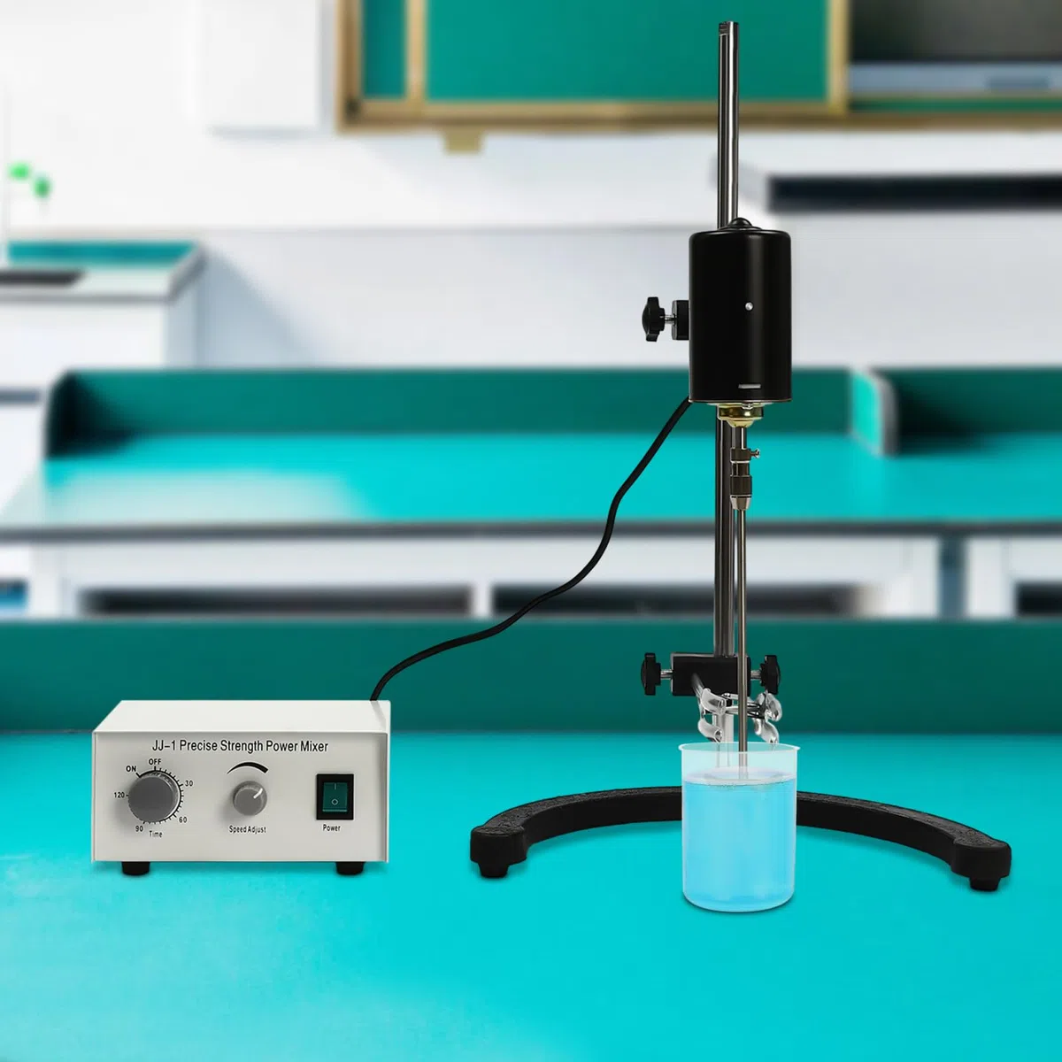MINRS Magnetrührer Destille, 100W Elektrisch Präzision Laborrührer 0-3000RPM Automatisches Mechanisches für mechanische Labormischer, Präzisionskraft Mischer Überkopfrührer