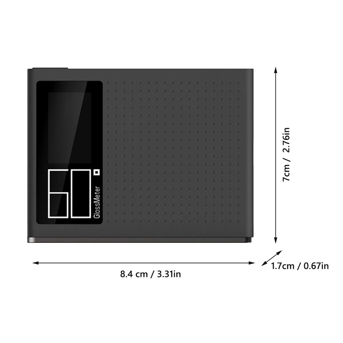 DG60 Glanzmessgerät 60-Grad 0-200GU Messbereich 1,14-Zoll Display USB-Ladung für Farbe Lack Glas Kunststoff